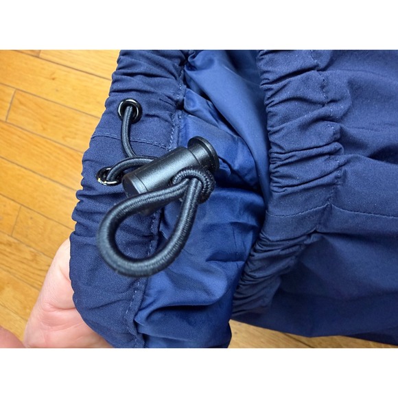 Lands End Mens Gore Tex Pants Navy Blue L Regular Elastic Waist Drawstring - Picture 4 of 8